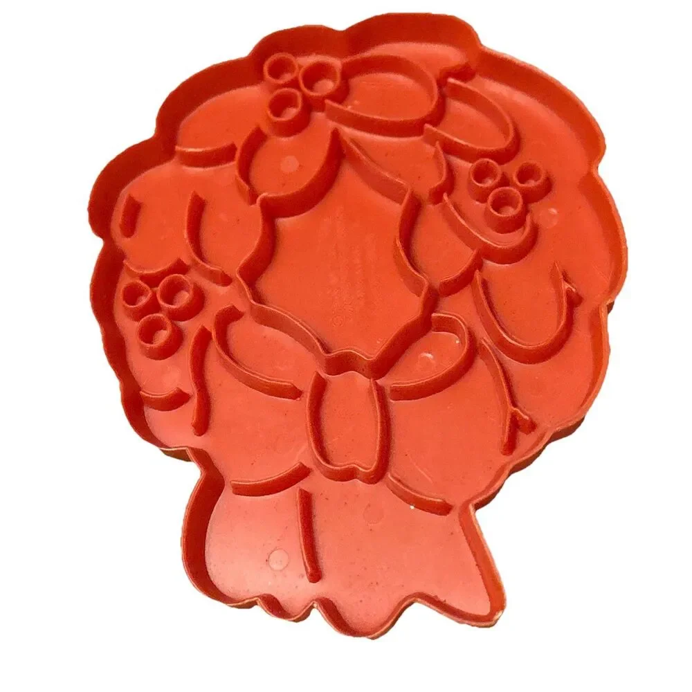 Vintage (1978) Plastic Wilton Cookie Cutter Set of 3 Christmas Holiday Hong Kong